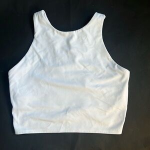 Athleta Cropped Activewear Top With Built In Sports Bra. Size Small